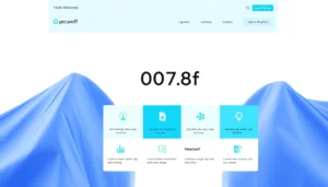 Visit https://00789f.com/ for a sleek, professional website showcasing modern design with vibrant cyan accents and user-friendly layout.