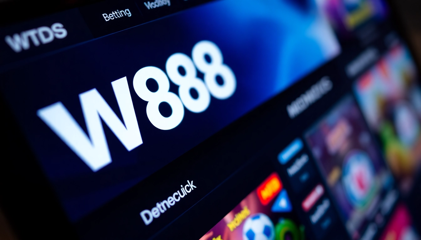 W88 online betting platform showcasing live casino and sports betting options for enhanced user experience.