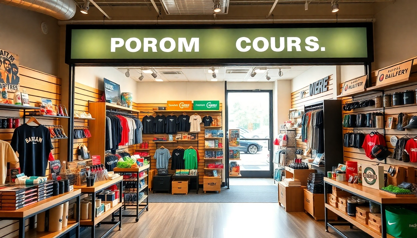 Display of eye-catching promotional products in Louisville, including apparel, tech gadgets, and branded accessories for business branding success.