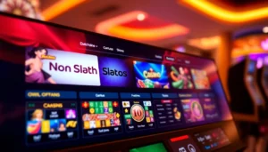 Clear visual of online casino sites not on GamStop, emphasizing selection and accessibility for UK players.