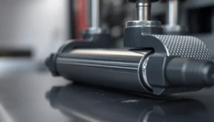 High-quality rollierwerkzeug performing precise surface rolling on metal, ensuring smooth finishes and perfect results for industrial applications.