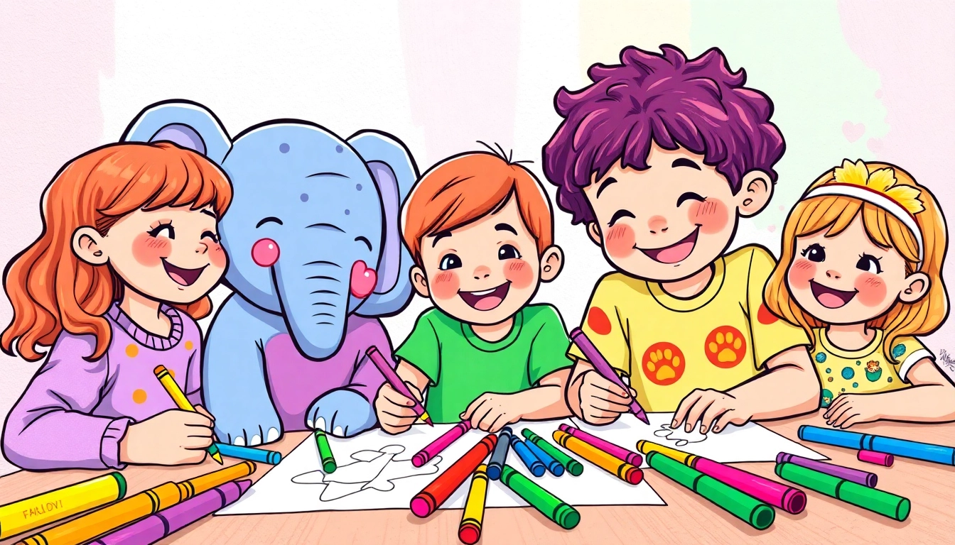My Color School offers engaging printable coloring pages for kids with detailed elephant and pride designs to inspire creativity and learning.