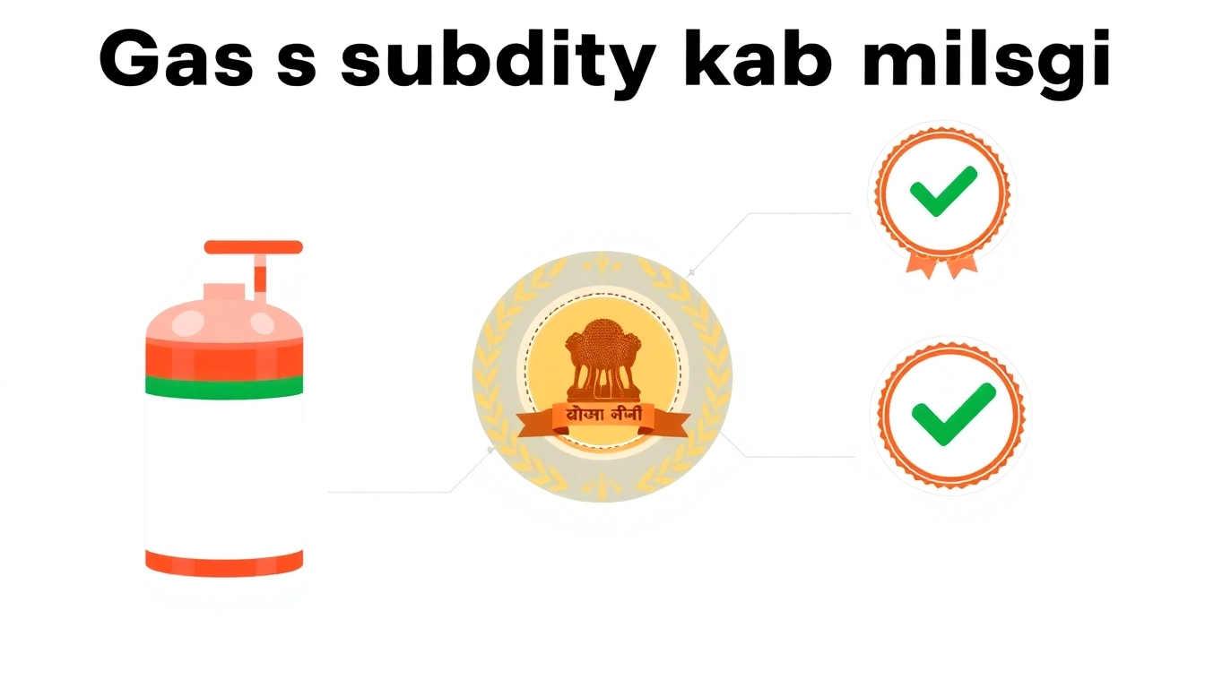 Gas subsidy kab milegi: Check online status with government portal and latest updates for LPG subsidy details in India.