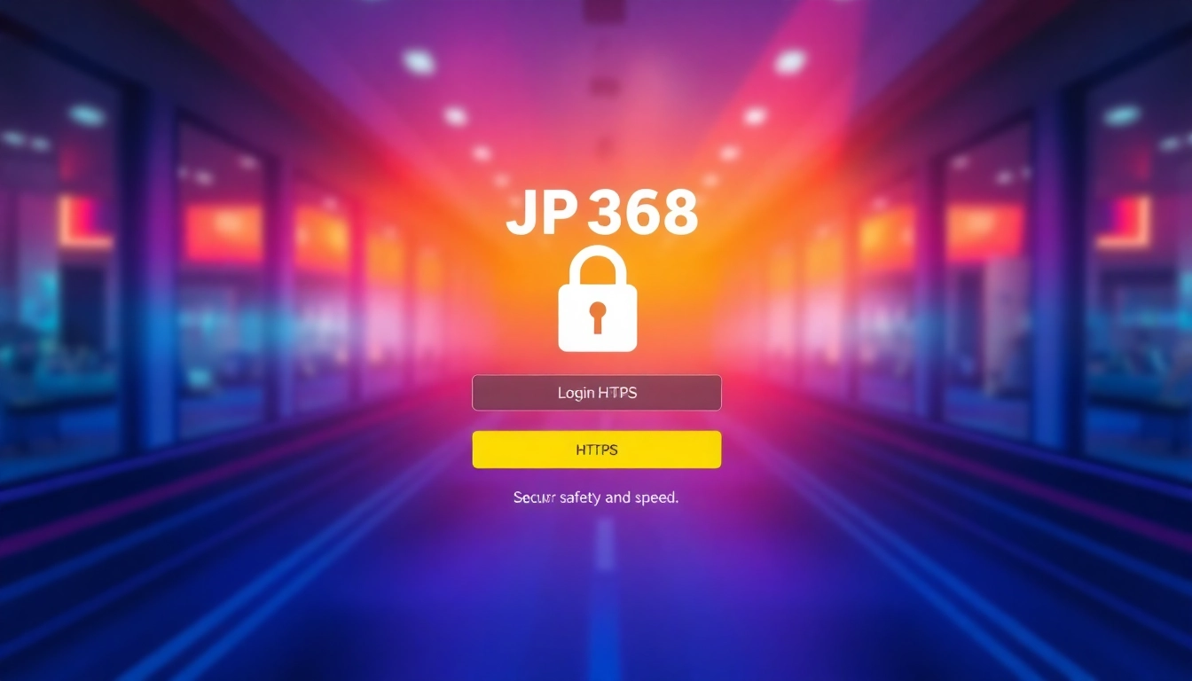 JP368 login page with secure HTTPS connection, clear login button, and modern design for quick, safe access.