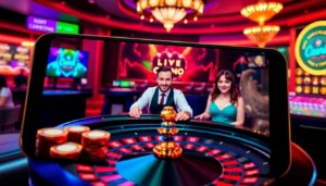 Sky Exchange live casino games with real dealers, vibrant colors, and engaging gameplay for players seeking thrill and winnings.