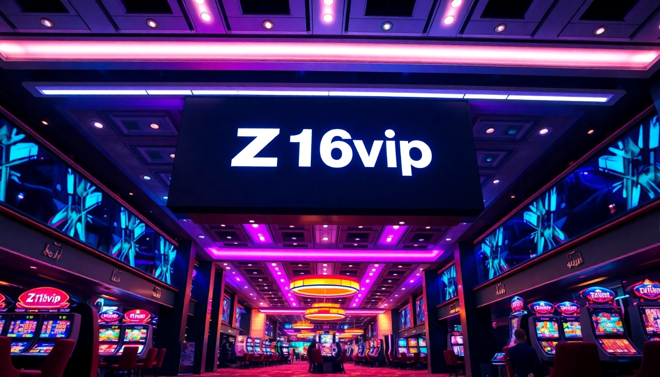 Z16vip online casino platform with secure gaming environment and vibrant visuals for engaging
