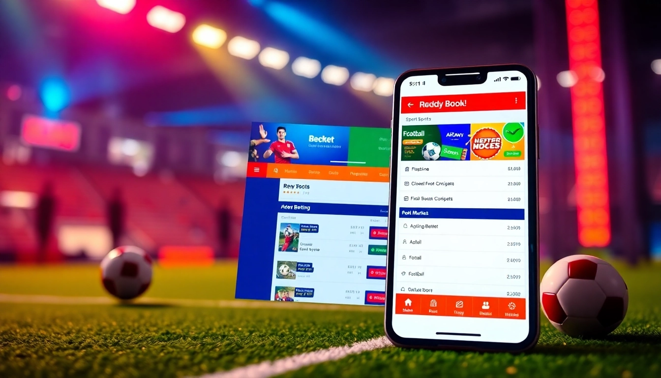 Reddy Book online sports betting app in action, displaying live cricket and football markets for seamless wagering