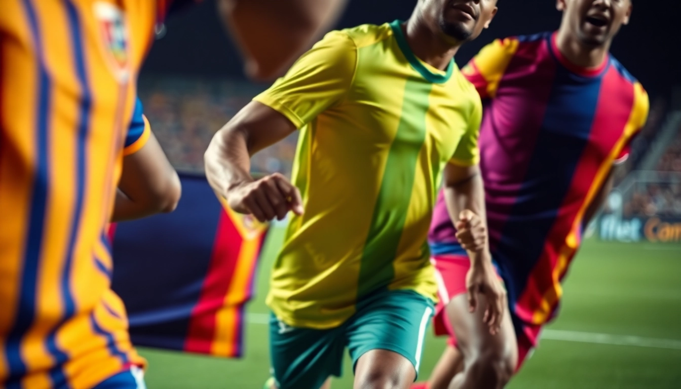 High-quality soccer uniforms with vibrant designs showcasing performance and style, ideal for teams and clubs.
