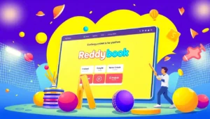 Reddybook online sports betting platform showcasing cricket and casino games to engage users effectively.