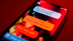 Engaging Spicy AI Chat conversation on a smartphone with vibrant visuals and uncensored content for adult users.