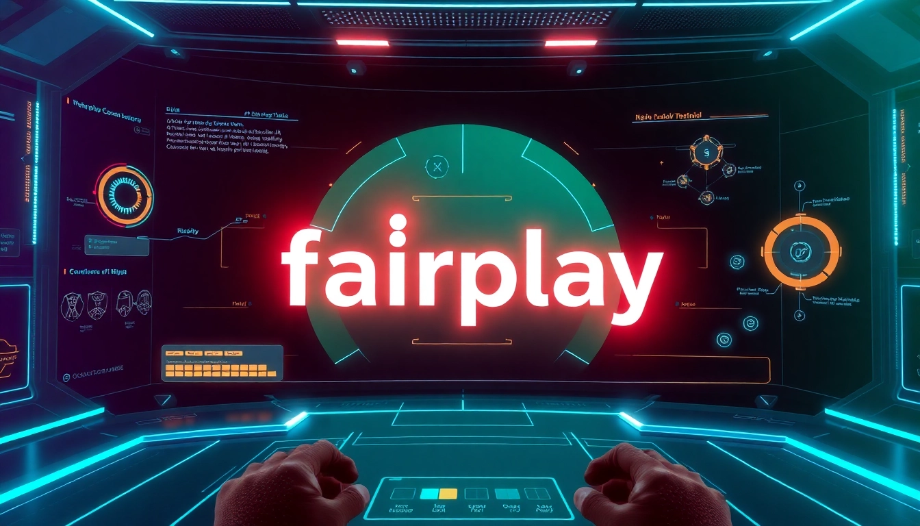 Fairplay promotes trust with a sleek AI governance interface, highlighting security and fairness in digital decision-making.