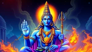 Mahadev Book features a vibrant Shiva statue with divine glow, ancient scriptures, and betting