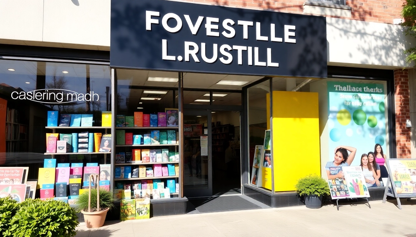 Vibrant display of promotional products in Louisville attracting local business attention