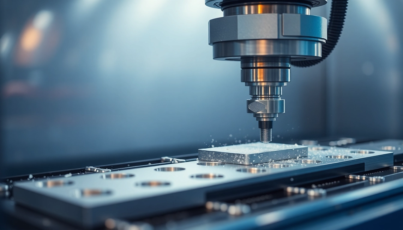 Professional team performing frezowanie CNC to produce high-precision aluminum components for