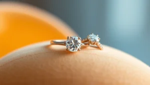 Beautifully crafted ziedai su laboratoriniais deimantais showcasing intricate details and