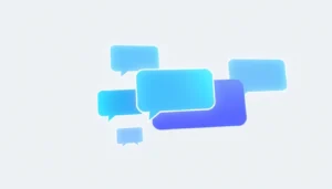 professional user engaging with a cutting-edge chat platform illustrating seamless